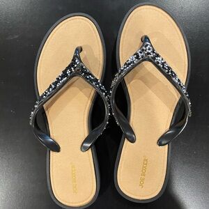 Bedazzled flip flops